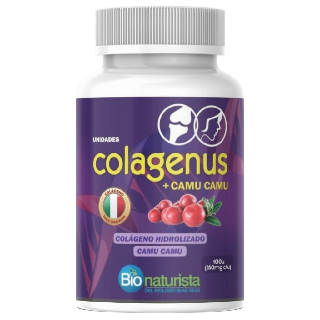 flacon Collagene et Camu Camu (vitamine C) 100 gelules Bionaturista